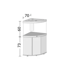 Juwel Komplett Eck-Aquarium Trigon 190 LED Ohne Unterschrank -Pet Haus Verkauf 57845 57846 57847 57848 00