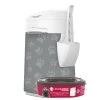 LitterLocker Fashion Katzenstreu-Entsorgungseimer Mit Stoff-Bezug Cat Paws Grey -Pet Haus Verkauf 65144 LitterLocker Fashion Stoff Bezug Cat paws grey Cat Paws Grey Final2