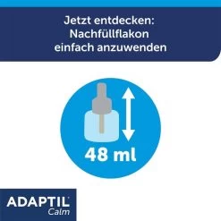 Adaptil Verdampfer 1 Monats-Nachfüllflakon 48ml -Pet Haus Verkauf adaptil verdampfer 1 monats nachfullflakon 48ml 5