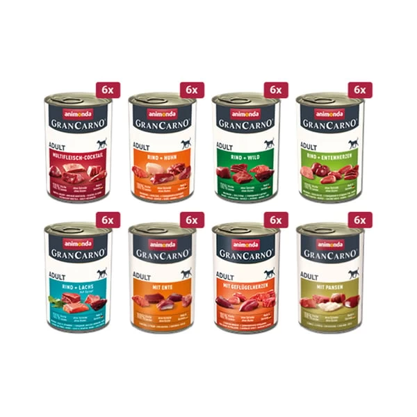 Animonda GranCarno Adult Megapack 8x6x400g 4 Animonda GranCarno Adult Megapack 8x6x400g – Bild 2