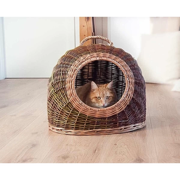 Aumüller Katzenhöhle Naturbunte Weide 50 Cm 4 Aumüller Katzenhöhle Naturbunte Weide 50 Cm – Bild 2