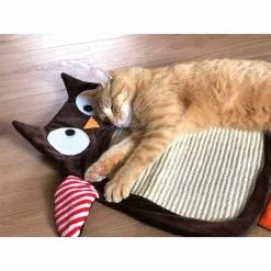 Aumüller Sisalkratzbrett Schmuse-Eule Mit Katzenminze -Pet Haus Verkauf aumuller sisalkratzbrett schmuse eule mit katzenminze 3