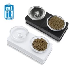 Catit Doppelnapf Glass Diner -Pet Haus Verkauf catit glass diner525549b51ecb9