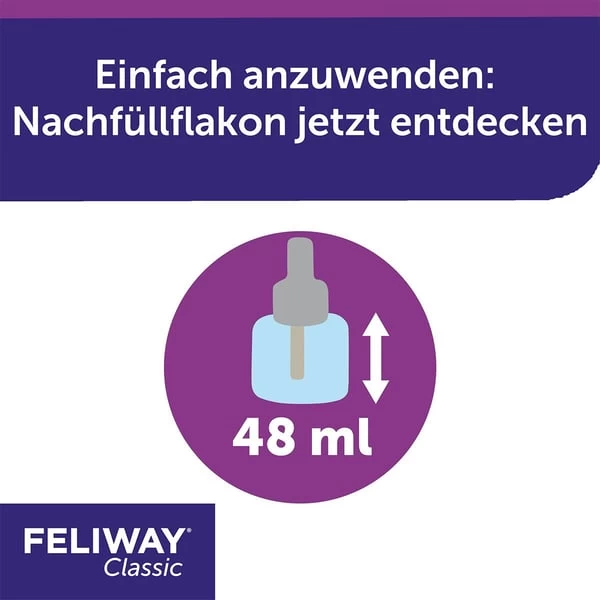 Feliway Classic Verdampfer 1 Monats-Nachfüllflakon 48ml 5 Feliway Classic Verdampfer 1 Monats-Nachfüllflakon 48ml – Bild 3