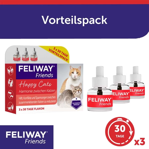 Feliway Friends 3x30 Tage Vorteilspack 4 Feliway Friends 3x30 Tage Vorteilspack – Bild 2
