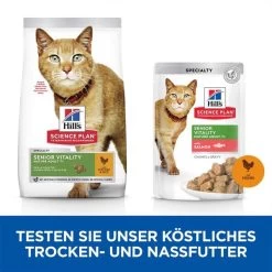 Hill's Science Plan Senior Vitality 7+ Huhn 1,5kg -Pet Haus Verkauf hills sience plan katze senior vitality mature 7 huhn reis web 3