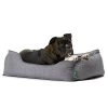 Hunter Hundesofa Boston Grau -Pet Haus Verkauf hunter hundesofa boston mit hund grau