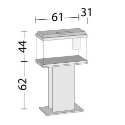 Juwel Aquarium Primo 70 Schwarz -Pet Haus Verkauf juwel primo 70 schwarz weiss verpackung masse