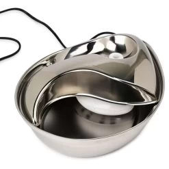 Pioneer Pet Edelstahl Trinkbrunnen Rain Drop Style 2,8 L -Pet Haus Verkauf pioneer pet edelstahl trinkbrunnen rain drop style 2 8 l 6