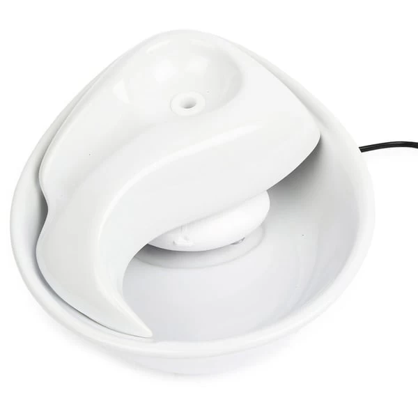 Pioneer Pet Keramik Trinkbrunnen Rain Drop Style 1,8 L Weiß 5 Pioneer Pet Keramik Trinkbrunnen Rain Drop Style 1,8 L Weiß – Bild 3