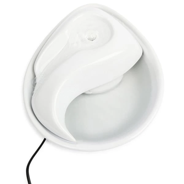 Pioneer Pet Keramik Trinkbrunnen Rain Drop Style 1,8 L Weiß 4 Pioneer Pet Keramik Trinkbrunnen Rain Drop Style 1,8 L Weiß – Bild 2