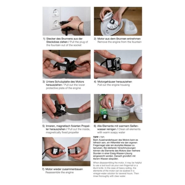 Pioneer Pet Keramik Trinkbrunnen Rain Drop Style 1,8 L Weiß 10 Pioneer Pet Keramik Trinkbrunnen Rain Drop Style 1,8 L Weiß – Bild 8