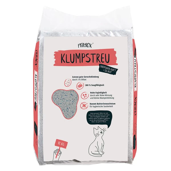 PRIMOX® KLUMPSTREU Babypuderduft + 3% Silikat 3 PRIMOX® KLUMPSTREU Babypuderduft + 3% Silikat