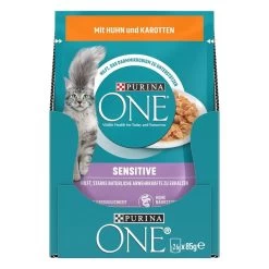 PURINA ONE SENSITIVE In Sauce Huhn 26x85g -Pet Haus Verkauf purina one sensitive in sauce huhn 26x85g 10