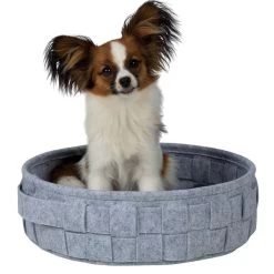 Trixie Designbett Lennie In Grau -Pet Haus Verkauf trixie bett lennie grau 1