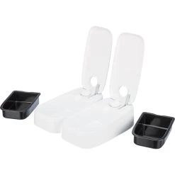 Trixie Futterautomat TX2, 2×300 Ml/ 27×7×24cm Weiß -Pet Haus Verkauf trixie futterautomat tx2 2x300ml 5