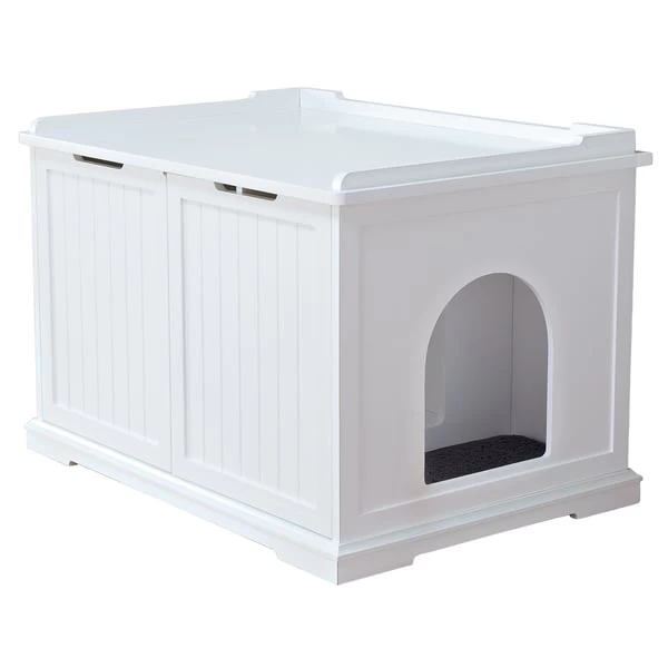 Trixie Katzenhaus Für Katzentoilette XL, Weiß 3 Trixie Katzenhaus Für Katzentoilette XL, Weiß