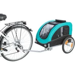 Trixie Fahrradanhänger Türkis -Pet Haus Verkauf trixie fahrradanhaenger tuerkis schwarz web 10