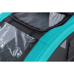 Trixie Fahrradanhänger Türkis -Pet Haus Verkauf trixie fahrradanhaenger tuerkis schwarz web 4