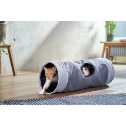 ZooRoyal Rascheltunnel Maja Grau Ø 30 X 90 Cm -Pet Haus Verkauf zooroyal rascheltunnel maja 5