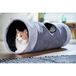 ZooRoyal Rascheltunnel Maja Grau Ø 30 X 90 Cm -Pet Haus Verkauf zooroyal rascheltunnel maja 7