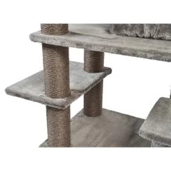 ZooRoyal Kratzbaum Leni 123cm Grau -Pet Haus Verkauf zooroyal kratzbaum leni 123cm 7