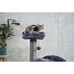 ZooRoyal Kratzbaum Suna 87cm Grau -Pet Haus Verkauf zooroyal kratzbaum suna 87cm grau 3